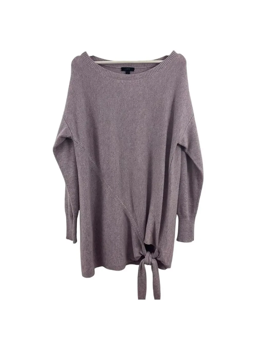 J. Crew Women’s Wool Blend Boatneck Sweater Heather Orchid Lavender Size M